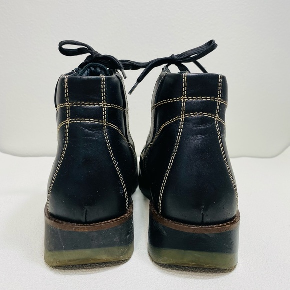 BACCO BUCCI MENS BLACK SHOES MULTI TRACTION DRESS SNEAKER Made In Italy Sz 8 - Picture 7 of 10